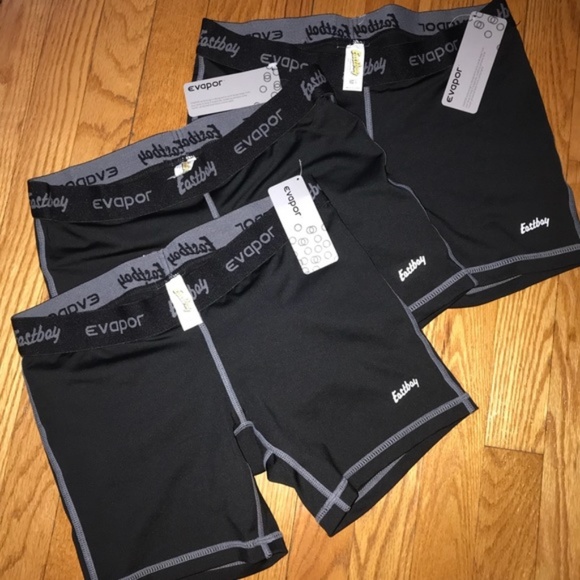 Eastbay Pants - (3) Eastbay Evapor 3" Workout Compression Shorts